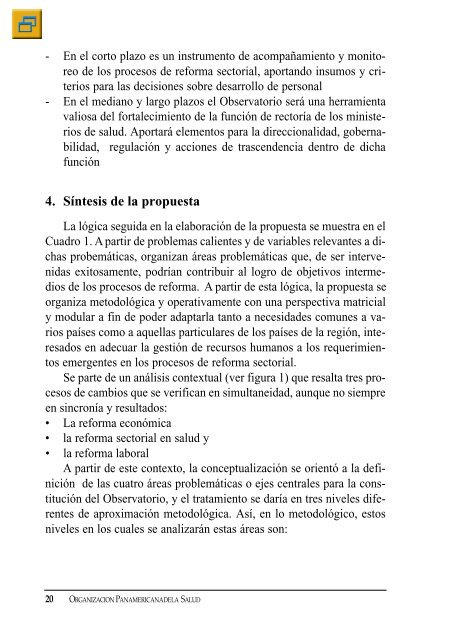 observatorio de recursos humanos de salud en las reformas ...