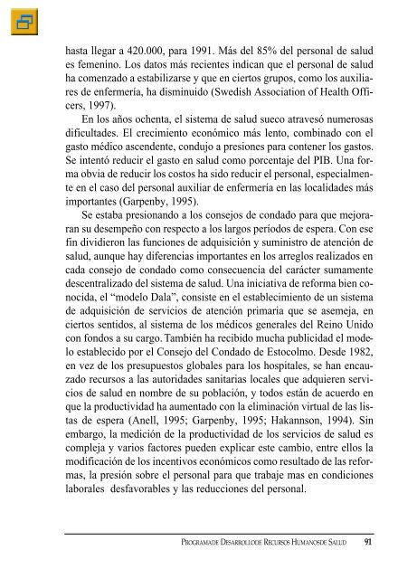 observatorio de recursos humanos de salud en las reformas ...