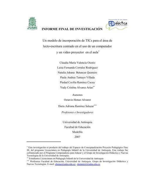 Lea este proyecto en formato PDF - Grupo de investigación ...