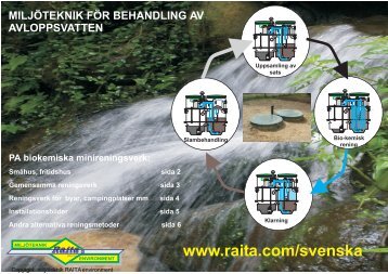miljÃ¶teknik fÃ¶r behandling av avloppsvatten - Raita Environment