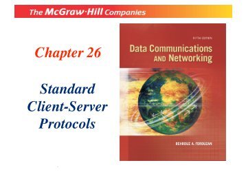 Chapter 26 Standard Client-Server Protocols