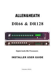Allen and Heath DR-128 Installer Guide - Things A/V