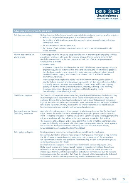 Full report [PDF: 831KB](new window) - DrugInfo - Australian Drug ...