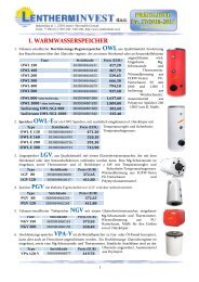 PREISLISTE Nr. 27/2010-2011 I ... - Lentherm