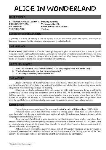 alice in wonderland pdf script