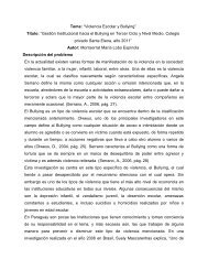 GestiÃ³n Institucional hacia el Bullying en Tercer Ciclo y Nivel Medio ...