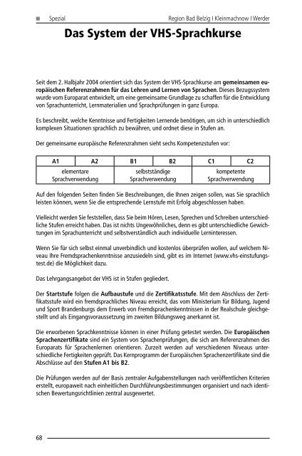 Satte Rabatte! - zur Kreisvolkshochschule Potsdam-Mittelmark