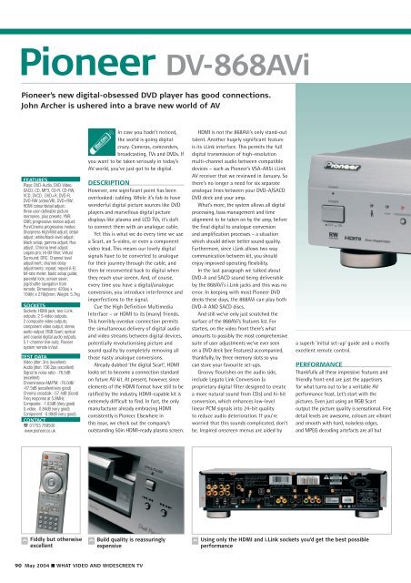 Pioneer DV-868AVi - Laserdisken