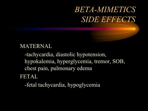 PRETERM LABOR AND PROM: - ANTHC