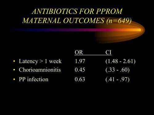 PRETERM LABOR AND PROM: - ANTHC