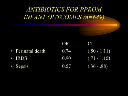PRETERM LABOR AND PROM: - ANTHC