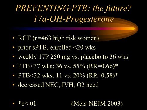 PRETERM LABOR AND PROM: - ANTHC