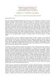 messaggio di benedetto xvi per la giornata mondiale di preghiera ...