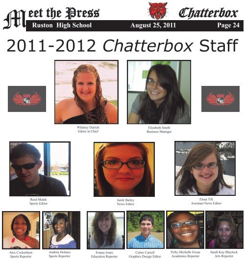 August 2011 Chatterbox - Ruston High School - Lincoln Parish ...