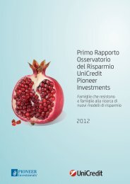 Primo Rapporto Osservatorio del Risparmio UniCredit ... - UniNews