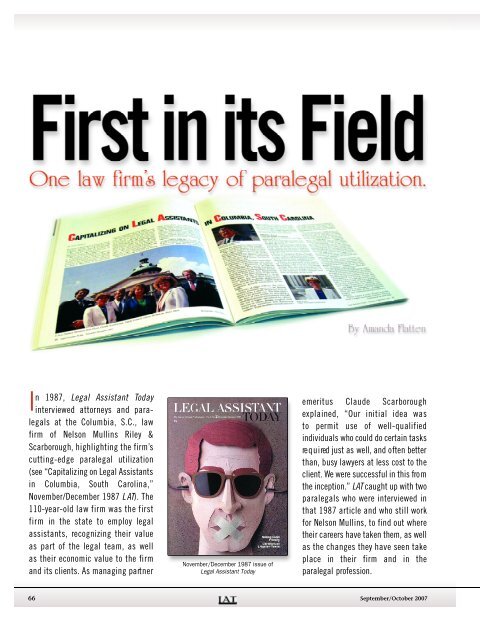 the full article. - Nelson Mullins Riley &amp; Scarborough