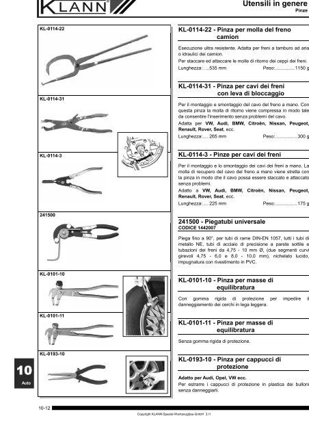 Capitolo 10: Utensili generali (file PDF: 1,8 Mb) - Sicutool