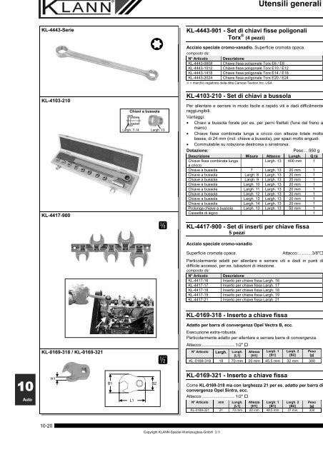 Capitolo 10: Utensili generali (file PDF: 1,8 Mb) - Sicutool