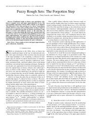 Fuzzy Rough Sets: The Forgotten Step