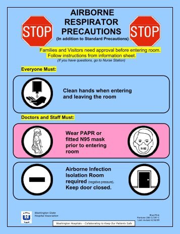 CDC Airborne Precautions Sign