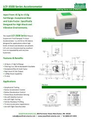 LCF-3500 Series Accelerometer - Jewell Instruments