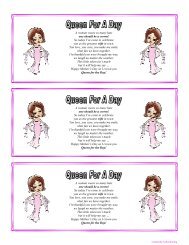 Queen for a Day Gift Certificate