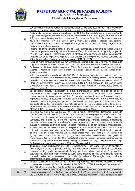 EDITAL DE LICITAÇÃO - Prefeitura Municipal de Nazaré Paulista