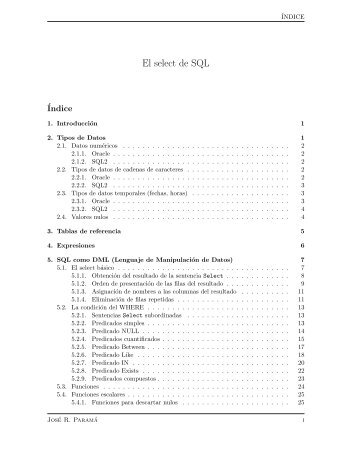 El select de SQL - QueGrande