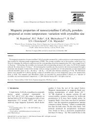 Magnetic properties of nanocrystalline CoFe2O4 powders prepared ...