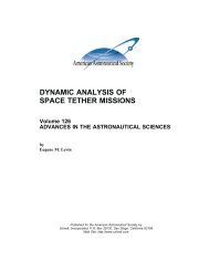 Dynamics Analysis of Space Tether Missions - Univelt