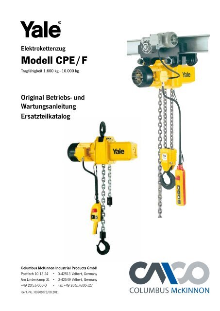 Bedienungsanleitung Model CPE