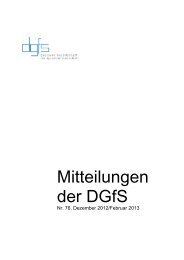 Mitteilungen Nr. 76 - Deutsche Gesellschaft für Sprachwissenschaft ...