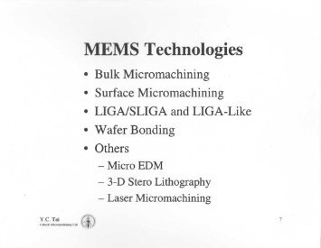 02-a Wet etching - Caltech Micromachining Laboratory