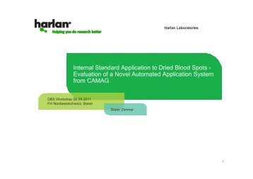 Internal Standard Application to Dried Blood Spots ... - lc-ms.de