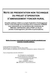 note de presentation non technique du projet d ... - Haute-Marne