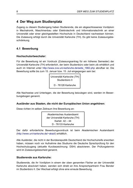 Mechatronik - im PDF Format - FakultÃ¤t fÃ¼r Maschinenbau