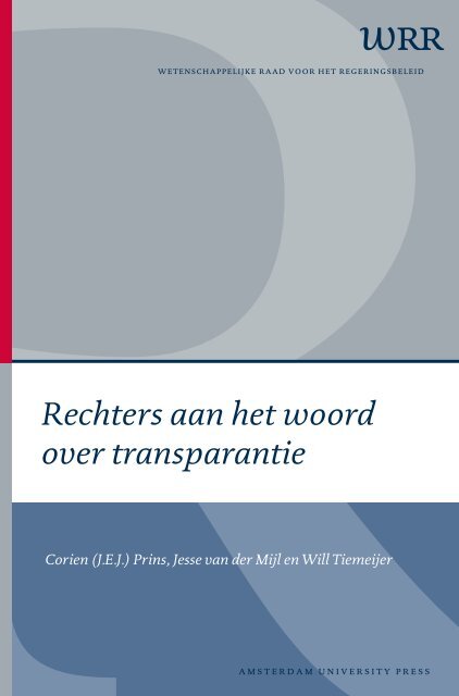 Rechters aan het woord over transparantie - Oapen