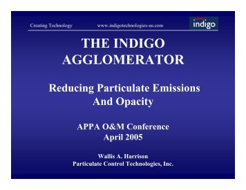 THE INDIGO AGGLOMERATOR