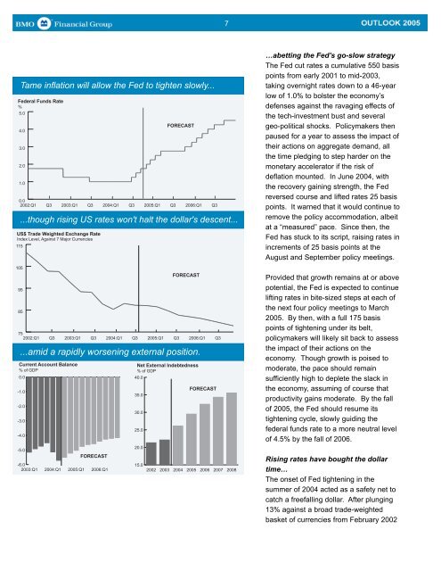 BMO Financial Group - Outlook 2005(1.1Mb pdf File) - Boardwalk REIT