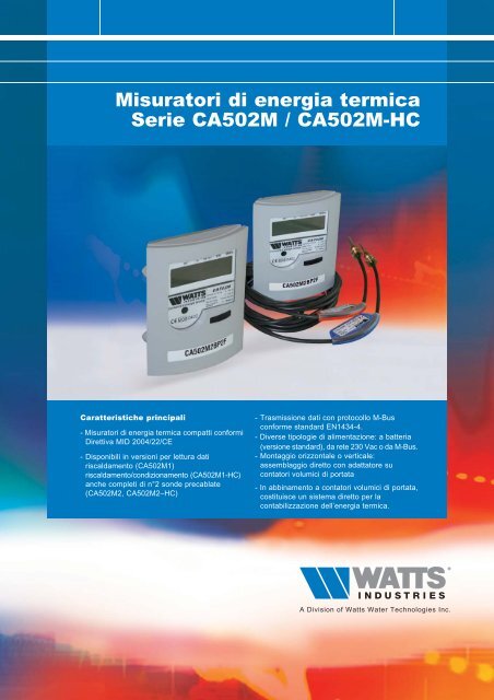 CA502M-HC - WATTS industries