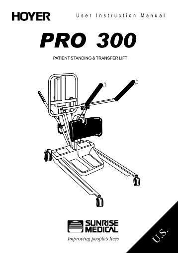 Hoyer Pro 300 User Manual - Phc-online.com