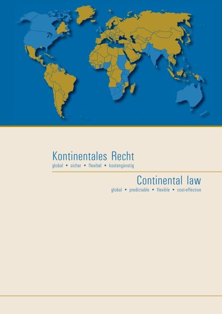 Kontinentales Recht - Bundesministerium der Justiz