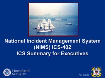 ICS-402 ICS - U.S. National Response Team (NRT)