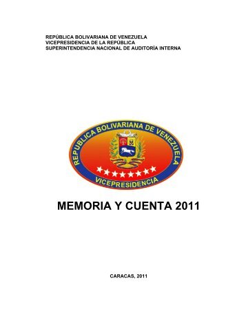 MEMORIA Y CUENTA SUNAI 2011 - Superintendencia Nacional de ...