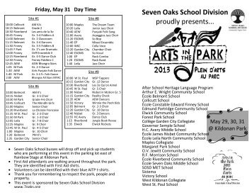 2013 Program/Schedule - Seven Oaks School Division