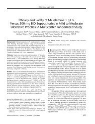 Efficacy and Safety of Mesalamine 1 g HS Versus 500 mg ... - Rima