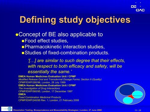 Considerations for planning and designing a bioequivalence (BE ...