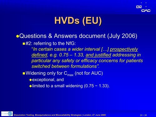 Considerations for planning and designing a bioequivalence (BE ...