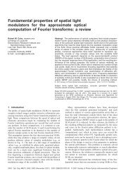 Fundamental properties of spatial light modulators for the ... - Loreti.it