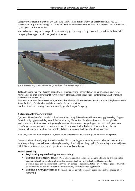 Planprogram E6 og Nordlandsbanen StjÃƒÂ¸rdal ... - Statens vegvesen